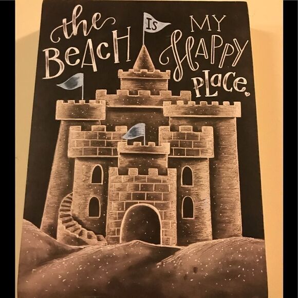 Beach Motivational Sign Shelf Sitter Nautical Art - Picture 2 of 5